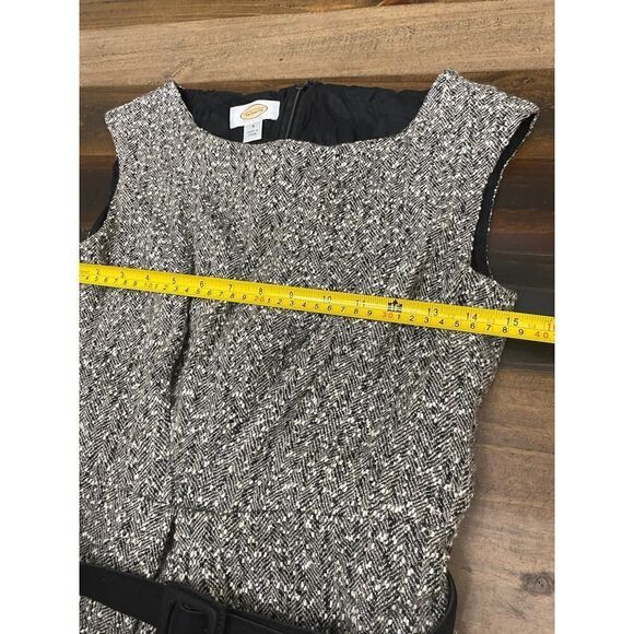 Talbots Vintage Wool Blend Career Wear Dress Knee-length Belted Fall Size 10 - Picture 6 of 8